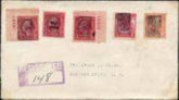US Wisconsin, Manawa 554, 561, 645, 646 Fancy Cancel Cover "Manawa" in Rectangle